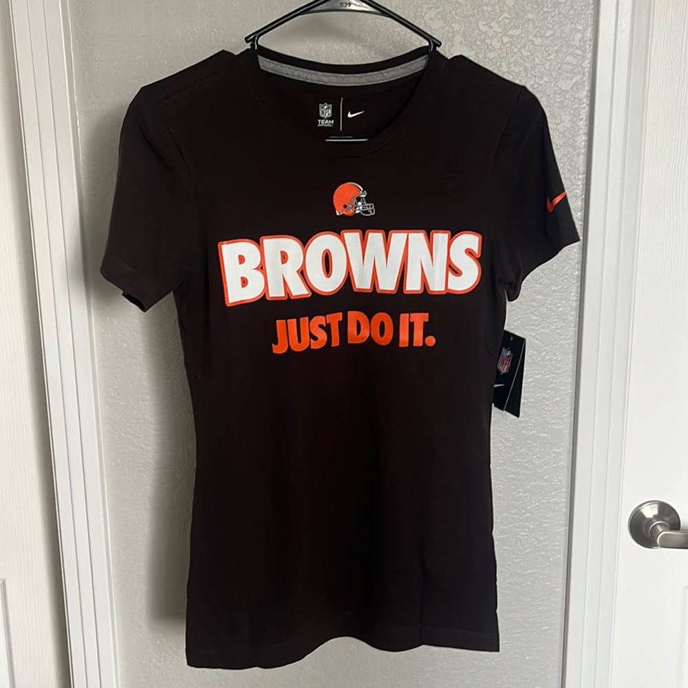 Cleveland Browns Nike NFL Just Do It T Shirt S and L
